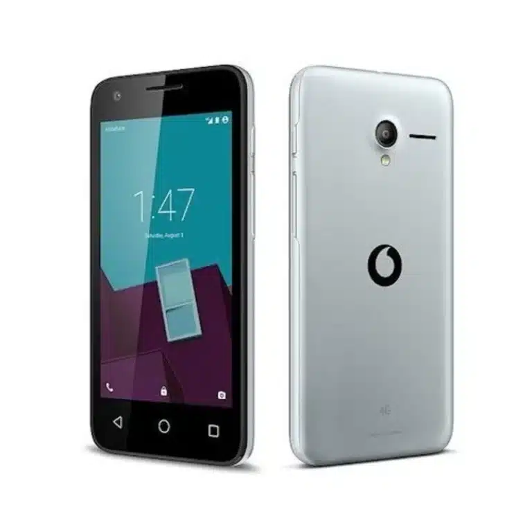 A sleek Vodafone Smart speed 6 smartphone with a vibrant display, showcasing its modern design and advanced features.