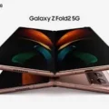 Samsung Galaxy Z Fold2 5G unfolded, showcasing its revolutionary foldable design and cutting-edge technology, captured in high resolution for detailed viewing