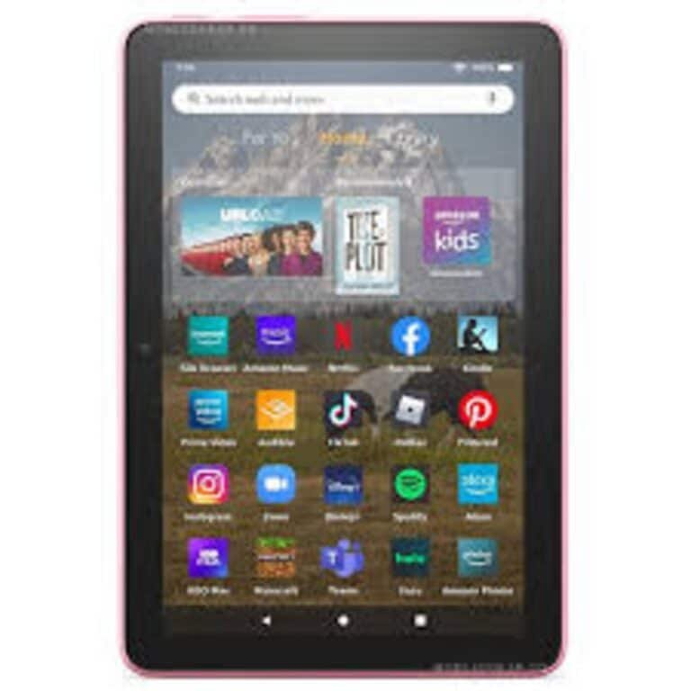 Amazon Fire HD 8 (2022) tablet showcasing its vibrant display and versatile features, captured in high resolution for a detailed view