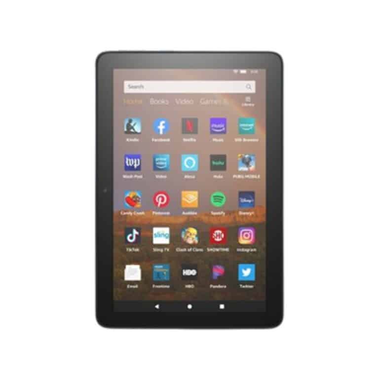 Amazon Fire HD 8 (2020) Amazon Fire HD 8 Plus (2020) tablet highlighting its sleek design and advanced features, captured in high resolution for a detailed view