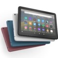 Amazon Fire HD 8 Plus (2020) tablet highlighting its sleek design and advanced features, captured in high resolution for a detailed view