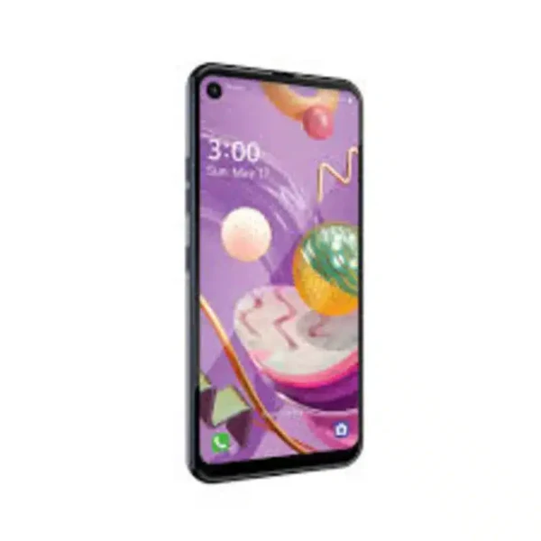 Image of the LG Q70 smartphone, showcasing its sleek design and large display. The device offers powerful features and versatile camera capabilities for an enhanced user experience.