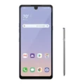 Image of the LG Stylo 6, a modern smartphone with a large display and stylus pen.