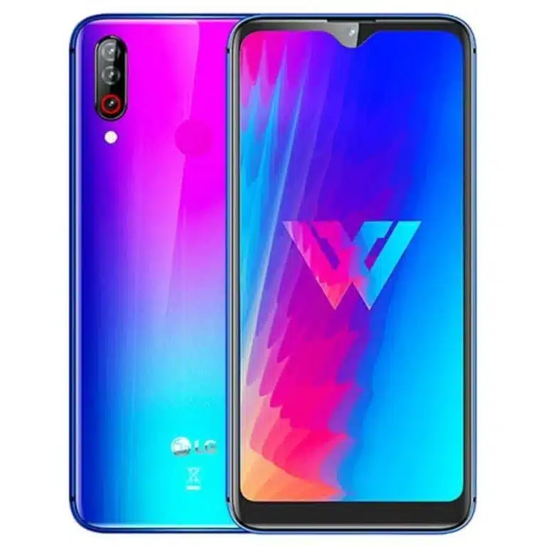 Image of the LG W30 Pro smartphone, showcasing its sleek design and vibrant display.