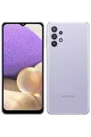 Samsung Galaxy A32 smartphone highlighting its sleek design and advanced features, captured in high resolution for detailed viewing