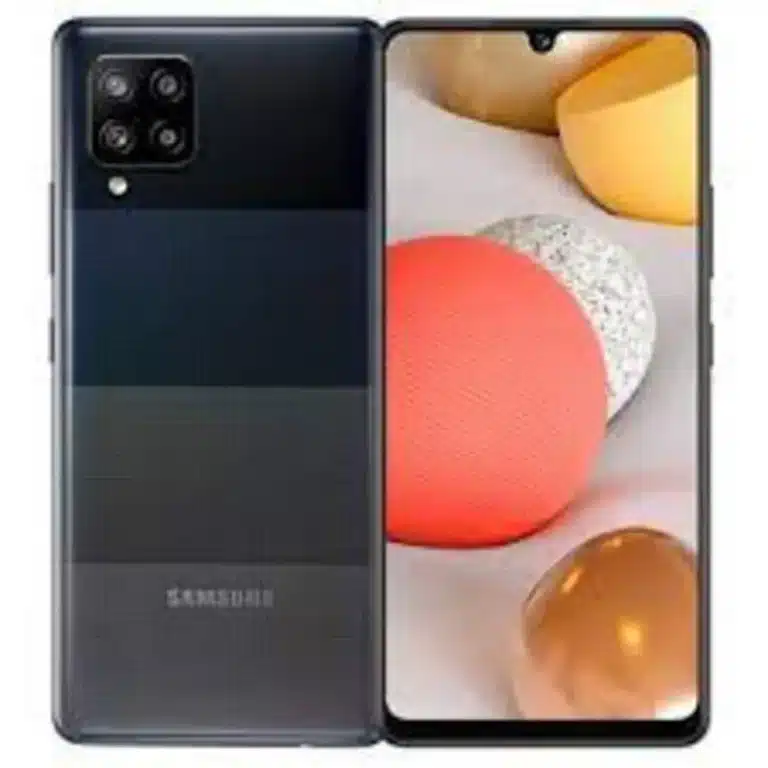 Samsung Galaxy A42 5G smartphone showcasing its sleek design and next-generation connectivity features, captured in high resolution for detailed viewing
