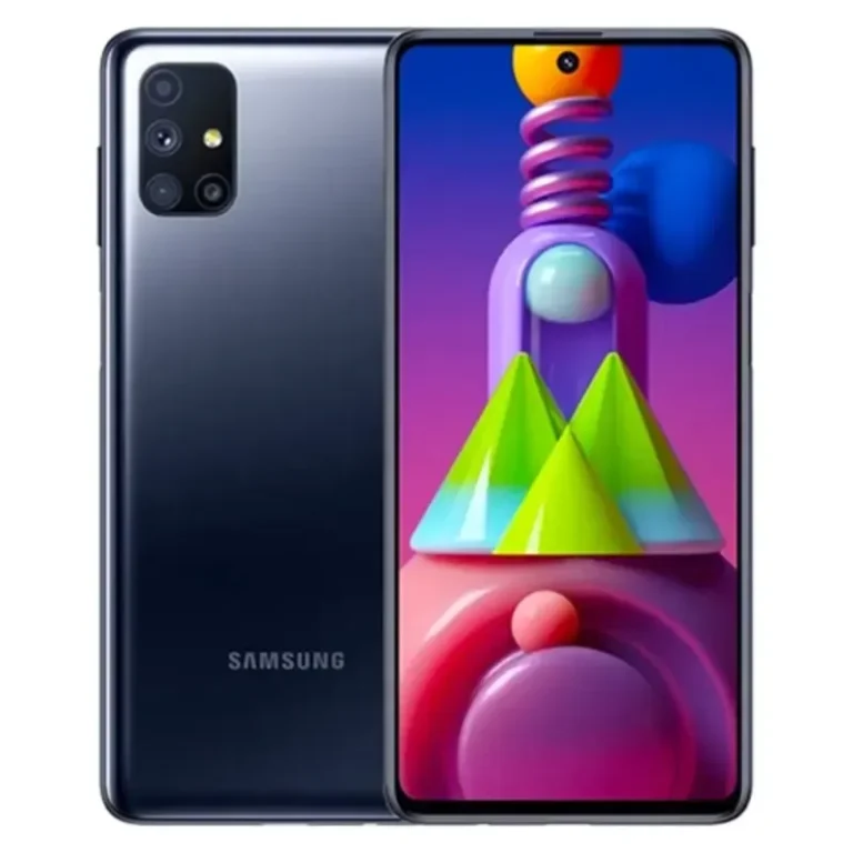 Samsung Galaxy M51 Samsung Galaxy M51 smartphone showcasing its sleek design and powerful features, captured in high resolution for detailed viewing