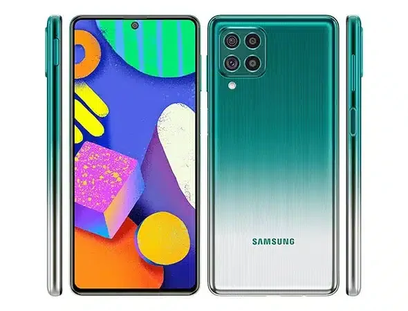 Samsung Galaxy M62 smartphone showcasing its sleek design and powerful performance, captured in high resolution for a detailed view