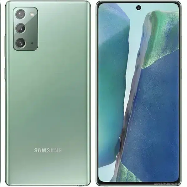 Samsung Galaxy Note20 5G smartphone featuring its sleek design and advanced 5G capabilities, captured in high resolution for detailed viewing