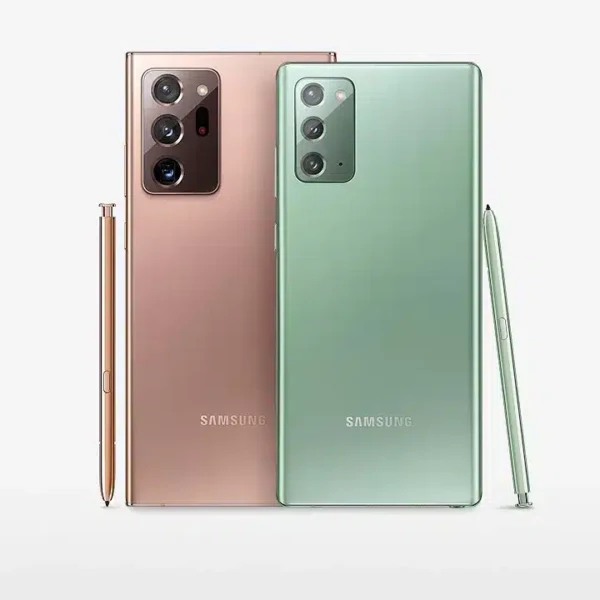 Samsung Galaxy Note20 Ultra smartphone featuring its sleek design and cutting-edge technology, captured in high resolution for detailed observation
