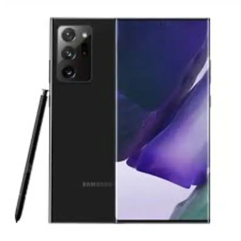 Samsung Galaxy Note20 Ultra 5G Samsung Galaxy Note20 Ultra 5G smartphone displaying its premium design and cutting-edge technology, captured in high resolution for detailed viewing