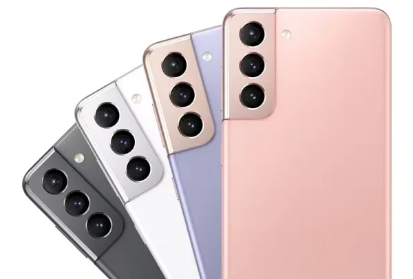 Samsung Galaxy S21 5G smartphone showcasing its sleek design and advanced features, captured in high resolution for a detailed view