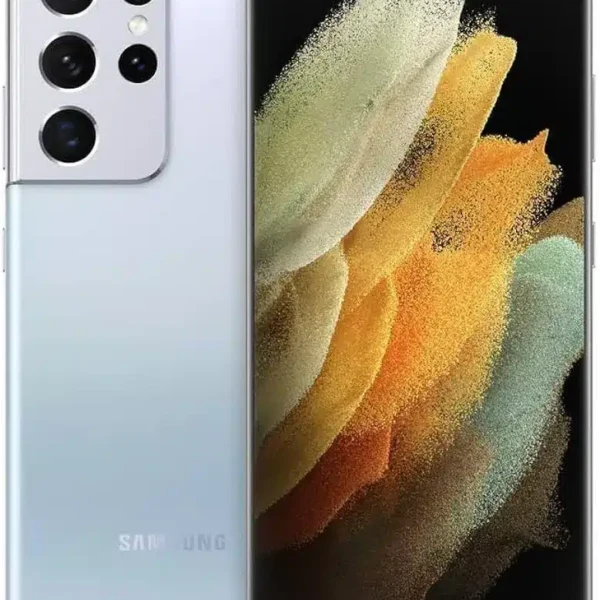 Samsung Galaxy S21 Ultra 5G smartphone showcasing its premium design and cutting-edge features, captured in high resolution for a detailed view