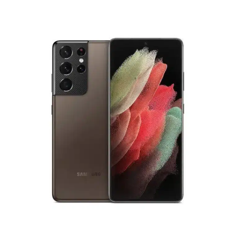 Samsung Galaxy S21 Ultra 5G smartphone showcasing its premium design and cutting-edge features, captured in high resolution for a detailed view