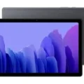 Samsung Galaxy Tab A7 10.4 (2020) tablet displaying its immersive display and sleek design, captured in high resolution for detailed viewing