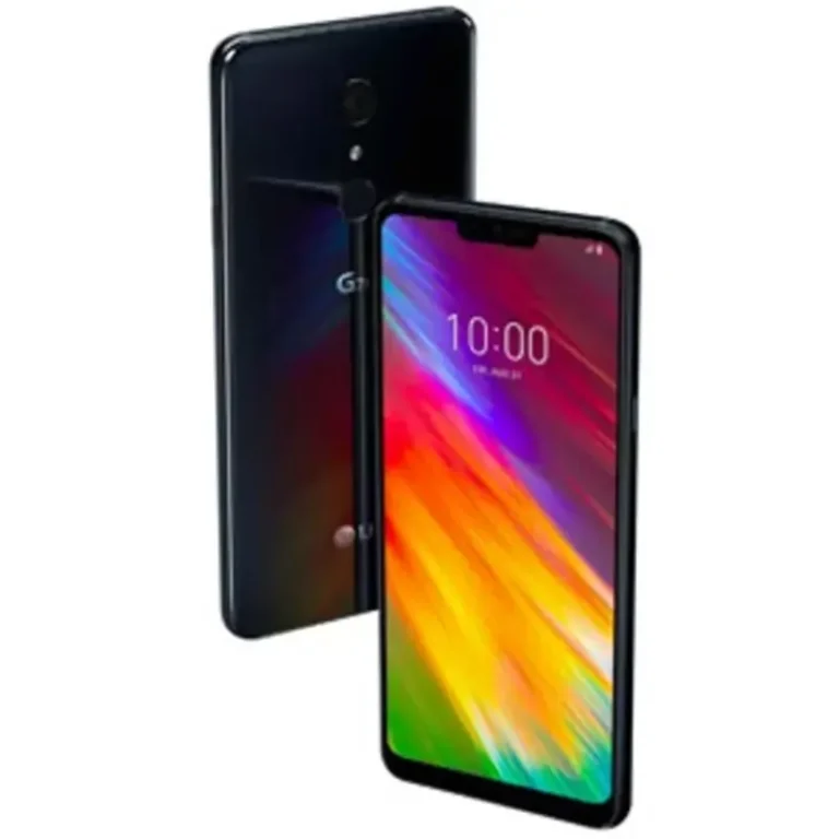 Image of the LG G7 One smartphone, showcasing its sleek design and vibrant display.