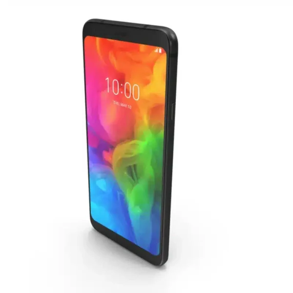 Image of the LG Q7 smartphone showcasing its sleek design and vibrant display.