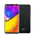 An image of the LG V35 ThinQ smartphone, featuring a sleek design and vibrant display.