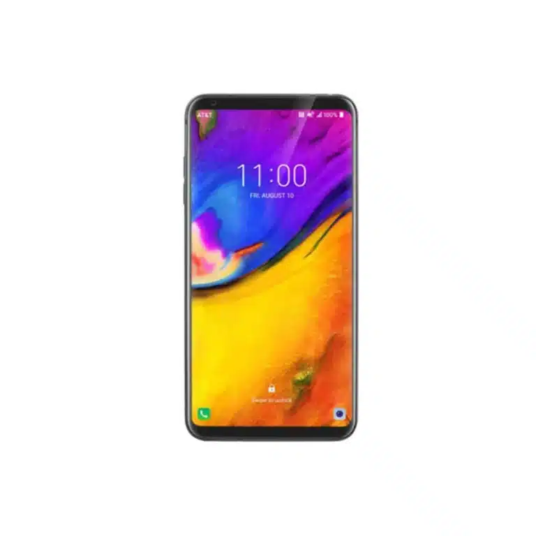 LG V35 ThinQ An image of the LG V35 ThinQ smartphone, featuring a sleek design and vibrant display.
