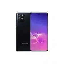 A sleek smartphone resting on a reflective surface, displaying its vibrant screen and camera module.