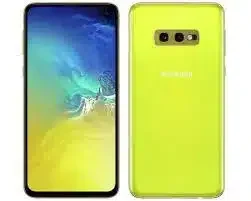 Samsung Galaxy S10e smartphone with vibrant display and sleek design.