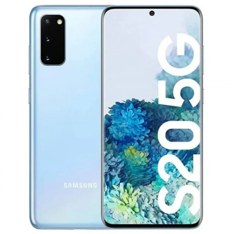 Samsung Galaxy S20 5G Samsung Galaxy S20 5G smartphone featuring its sleek design and advanced 5G technology, perfect for high-speed connectivity and superior performance.