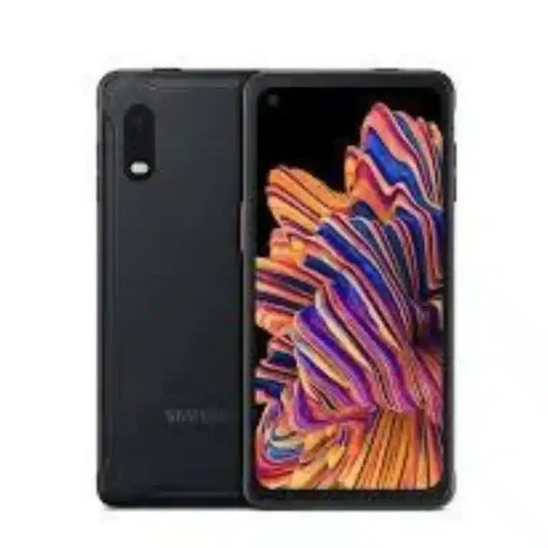 Rugged Samsung Galaxy Xcover Pro smartphone built for durability, featuring a robust design and waterproof construction, ideal for outdoor adventures