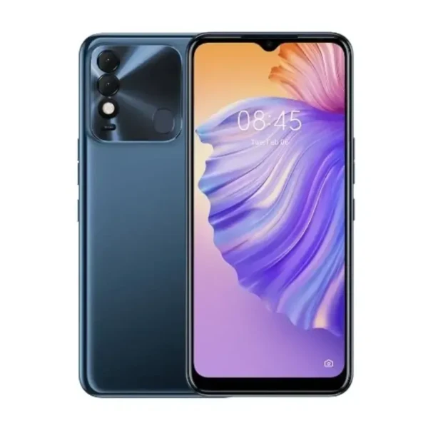 Image of the Tecno Spark 8 smartphone, showcasing its sleek design and large display.