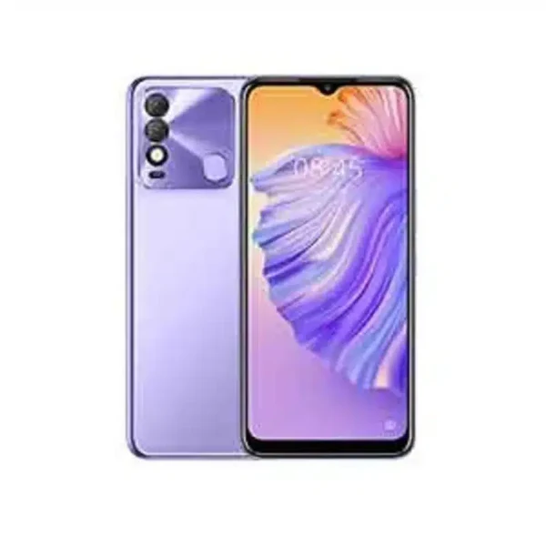 Image of the Tecno Spark 8 smartphone, showcasing its sleek design and large display.