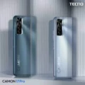 Front view of the Tecno Camon 17 Pro smartphone displaying its large 6.8-inch screen and sleek design