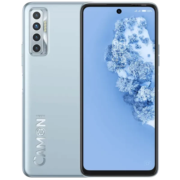 Image of the Tecno Camon 17 Pro smartphone showing its large 6.8-inch display and elegant design