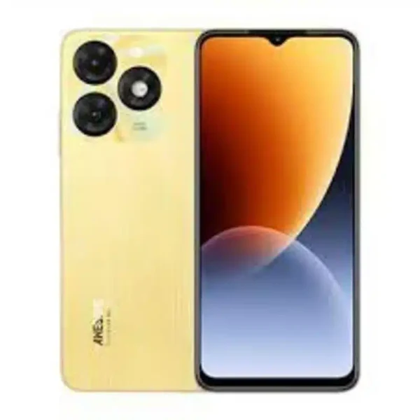 Image of the Itel A50 smartphone showcasing its sleek design and vibrant display.