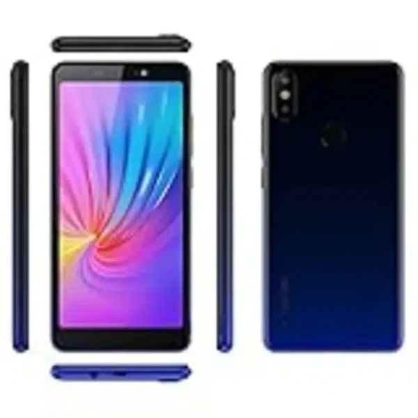 Tecno Camon iACE2X smartphone with a 5.5-inch HD+ display, dual rear cameras, and a stylish design.