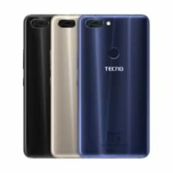 Image of Tecno Phantom 8 smartphone highlighting its sleek design and advanced dual-camera setup.