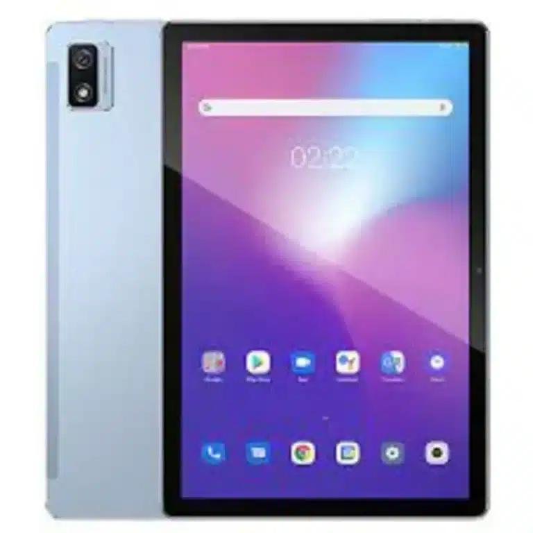 Blackview Tab 12 tablet with a large screen and slim design, showcasing its versatility and portability.