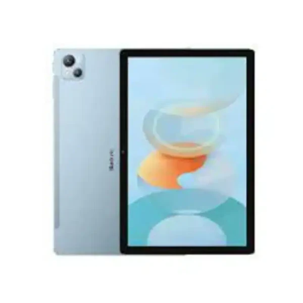 Blackview Tab 13 tablet featuring a 10.1-inch Full HD display, slim design, and dual speakers, positioned against a neutral background.