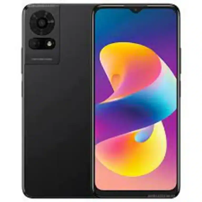 TCL 50 LE smartphone showcasing its sleek design and vivid display.