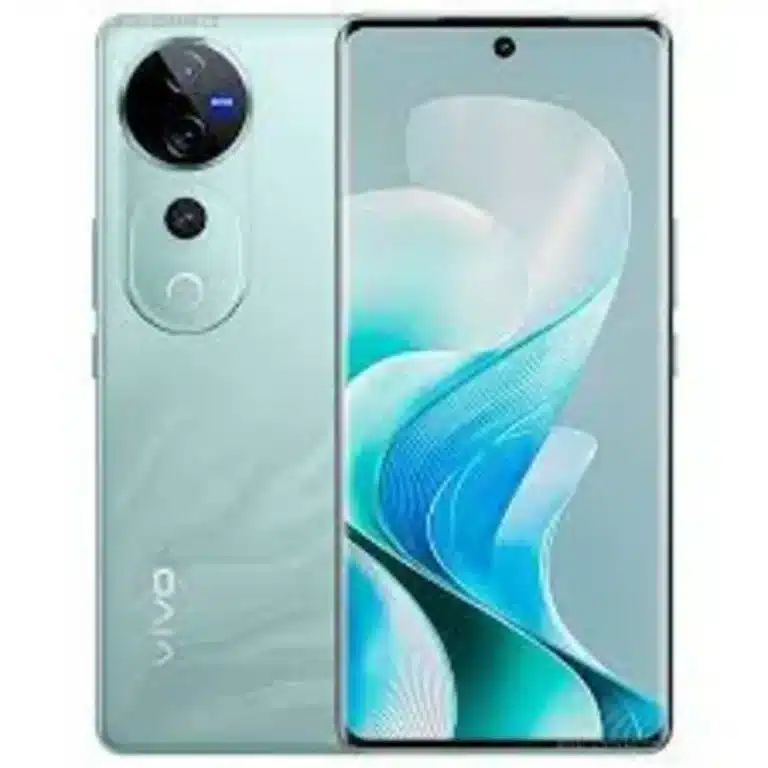 Vivo V40 Pro smartphone displayed with an edge-to-edge screen and a sleek back featuring a multi-camera system.
