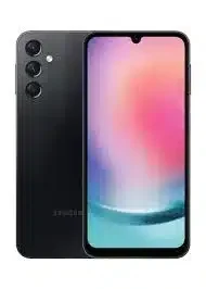 Samsung Galaxy A24 4G smartphone, front view, showcasing the large display and sleek design.