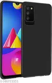 Samsung Galaxy M02s smartphone, black, front view