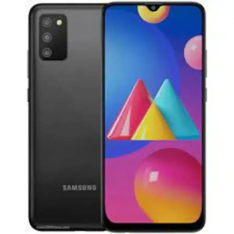 Samsung Galaxy M02s smartphone, black, front view