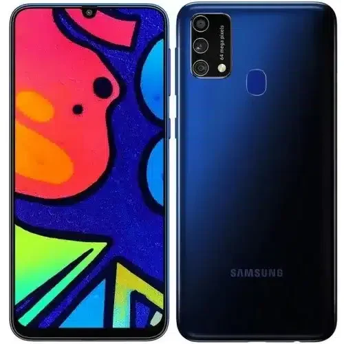 Samsung Galaxy M21s smartphone, sleek design, large display, triple rear camera, and powerful performance.