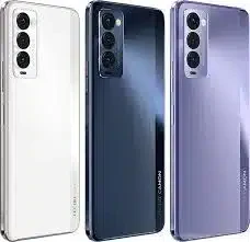 Tecno Camon 18 P smartphone showing off its sleek design and camera system.