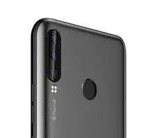 A Tecno Pouvoir 3 Plus smartphone in black, showcasing its large display and waterdrop notch.