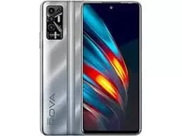 Tecno Pova 2 smartphone, black color, showing the front and back of the device.