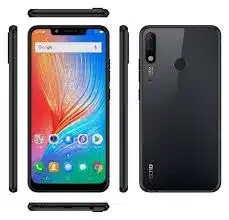 Tecno Spark 3 Pro smartphone, sleek black design, large display, multiple cameras.