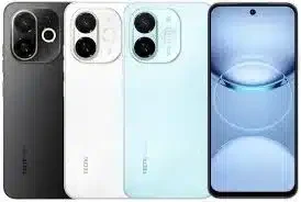 Tecno Spark 30C 5G smartphone, multicolors color, front view