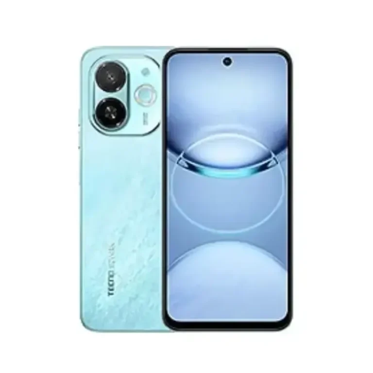 Tecno Spark 30C 5G smartphone, blue color, front view