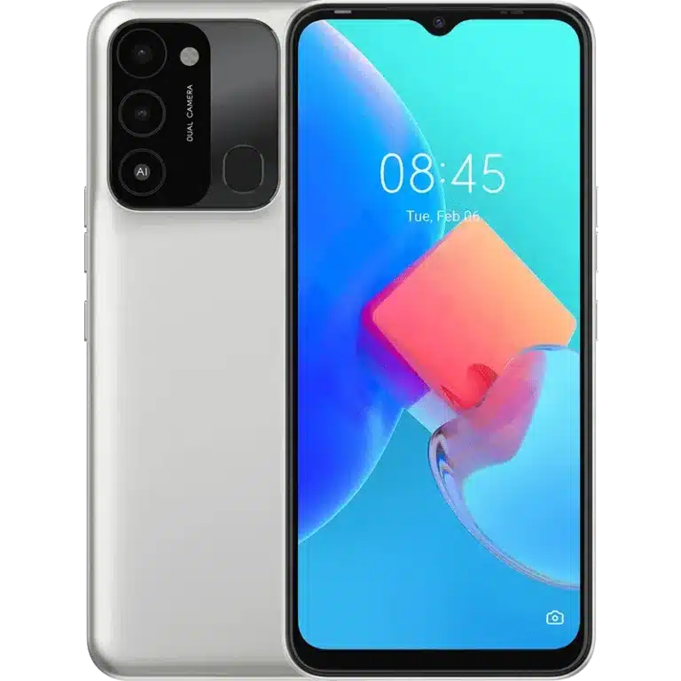 Tecno Spark Go 2022 smartphone with a sleek design and large display.