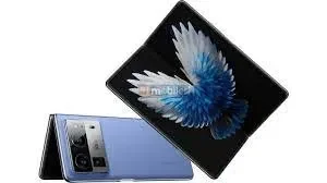 A sleek, modern smartphone with a large, folding screen.